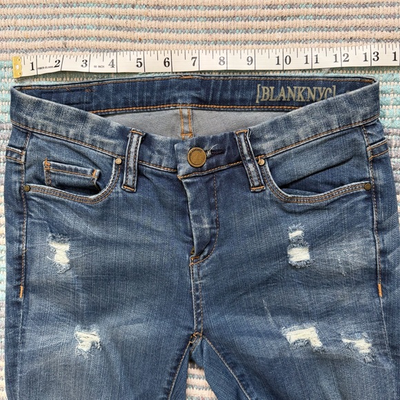 Blank NYC Distressed Blue Women's Skinny Jeans Size 25 - Picture 11 of 13
